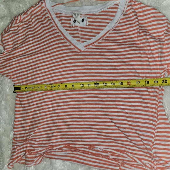 Free People Cross Stitch T-Shirt Sz Sm - Picture 7 of 8